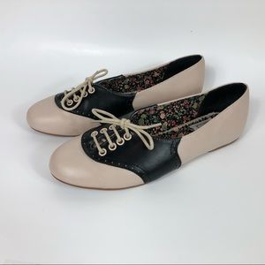 Bettie Page Ellie Shoes 1 inch Oxford Flat
